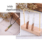 Beadthoven 18pcs/9 Pairs Natural Wood Resin Rectangle Bar Charms Bohemian DIY Earrings Pendants Mixed Colors Vertical Bar Wooden Pieces Pendants for Statement Jewelry Making Findings - color: 0Rectangle