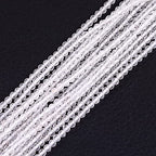 GEM-Inside Natural 2mm Clear White Quartz Gemstone Loose Beads Round Faceted AAA Grade Crystal Energy Stone Power for Jewelry Making 15" - color: Aaa Clear White Quartz, size: 2mm