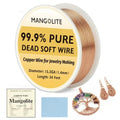 15.5 Gauge/1.4mm Copper Wire for Jewelry Making – 34 Feet Single Spool with Polishing Cloth & COA – 99.9% Pure Dead Soft Bare & Skin Safe Uncoated Craft Wire for Sculpture & Medium Jewelry - size: 15.5 Gauge, style: 5 Ounces