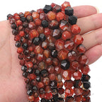 BEADIA Faceted Natural Dream Agate Stone Round Beads 10mm 36cm/Strand for Jewelry Making - color: Dream Agate, size: 10mm