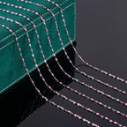 UMAOKANG 16.4 Feet Pink Enamel Jewelry Making Chain Roll Stainless Steel Craft Chain DIY Jewelry Supplies - color: Steel-Pink
