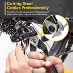 DISEN Wire Cutters Heavy Duty 2pcs, Cutting Up to 3/16", Metal Cable Cutters for Fence Thick Wire Artificial Flowers, Safety Lock, Spring Loaded, Non-slip Matte Handle, Chrome Vanadium Steel Jaw - style: 2 pcs Black/Yellow