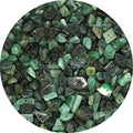 Emerald Pre Drilled Crystal Crushed Chips Beads for Bracelets Making, DIY Handmade Natural Healing Crystals (25 Inch Strand) - color: Emerald