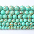 4MM 86PCS Peacock Blue Shell Turquoise Spacer Loose Beads for Jewelry Making DIY Bracelet Necklace - color: Peacock Blue Shell Turquoise, size: 4mm