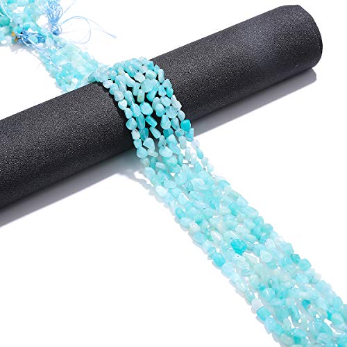 BEADIA Irregular Natural Tianhe Stone Loose Semi Gemstone Beads for Jewelry Making 5-8mm 38cm - color: Tianhe Stone, size: 5-8mm 38cm