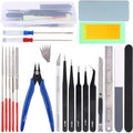 26Pcs Gundam Model Tools Kit Gunpla Tool Kit Gundam Modeler Basic Tools for Gundam Bandai Hobby Building Assembling Making - color: 26pcs Gundam Kits Tools