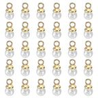 PATIKIL Pearl Charm, 100pcs Pearl Beads Faux Pearl Pendant Charm DIY for Jewelry Making Bracelets Earrings Necklace Crafts - color: Golden White, size: 4mm