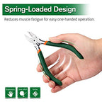 SPEEDWOX Wire Flush Cutters 6 Inch Precision Side Cutter Wire Cutter Pliers with Spring Functional Precision Tools for Cutting Electronics Wires Handmade and Any Clean Cut Needs - size: 6"