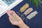 XIANNVXI 500PCS 6mm Rhinestone Rondelle Spacer Beads for Jewelry Making - Loose Beads for Bracelets & Necklaces (Gold, Silver, Rose Gold) - color: Rhinestones 3 colors