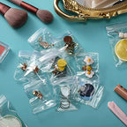 PVC Clear Jewelry Anti Oxidation Zipper Bag Antitarnish Plastic Bags for Packaging Jewelry Rings Earrings Transparent Poly Pouch（100pcs 2.75 * 4 IN） - size: 2.75*4 IN