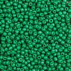 2000pcs Glass Seed Beads Bulk, 4mm 6/0 Mini Pony Spacer Small Individual Color Seed Beads for DIY Bracelet Necklaces Wrist Jewelry Making, Green - color: Green