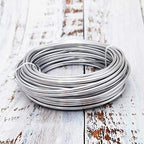 INSPIRELLE 9 Gauge 42 Feet Silver Aluminum Craft Wire Bendable Metal Wire for Jewelry Craft Making - color: Silver, size: 9 Guage (3.0mm)