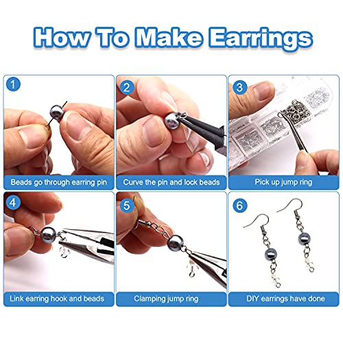 Mluchee Jewelry Wire Wrapping Jewelry Making Supplies Tools Kit - Including Findings Tools, Wire Wrapping Kit, Jewelry Pliers for Repair, Wire Wrap and Beading