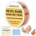 16 Gauge/1.3mm Copper Wire for Jewelry Making – 40 Feet Single Spool with Polishing Cloth & COA – 99.9% Pure Dead Soft Bare & Skin Safe Uncoated Craft Wire for Bracelets & Plant Training - size: 16 Gauge, style: 5 Ounces