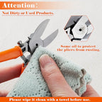 SPEEDWOX Diagonal Cutting Pliers 180 Angled Flush Cutters For Electronic Component Wire Cutters For Jewelry Making Side Cutters For Crafting Model Sprue Wire Clippers Floral Wire Cutter Zip Tie Cutter - style: 180°angle