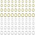 2400pcs Oval Jump Rings Jewelry Jump Rings Stainless Steel Open Ring Diameter 4mm 5mm 6mm 7mm for Jewelry Making Supplies Earring Bracelet Necklace DIY Craft Making(Gold & Silver) - color: Gold,Silver