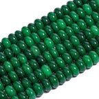 Songxi 5x8mm Natural Canada Green Stone Rondelle Beads, 75PCS Spacer Round Loose Abacus Beads for Jewelry Making, Gemstone for Bracelet Necklace Earrings, Arts and Crafts - color: Canada Green