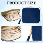 2 Pack Travel Jewelry Case Set – Small Velvet Pouch Organizer for Earrings, Necklaces, Bracelets | Portable Mini Jewelry Bag Holder for Daily Use, Vacation, Bridesmaid Gifts