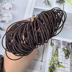 Amaney 0.8mm Brown Elastic Cord Beading Threads Stretch String Fabric Crafting Cords for Jewelry Making 20m - size: 0.8mm, style: Brown