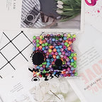 Honbay 300PCS Cross Small Round Spacer Beads Colorful Acrylic Round Loose Beads Cross Ball Beads for DIY Jewelry Necklaces Bracelets Earring Craft Making (8mm)