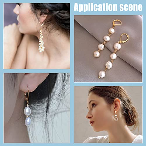 SUNNYCLUE 1 Box 60Pcs Real 24K Gold Plated Leverback Earring Findings French Earring Hooks 16.5x10mm Leverbacks Lever Back Earwires for Jewellery Making Women Adults DIY Dangle Earrings Supplies - color: 60pcs Real 24k Gold Plated Stainless Steel Leverbac