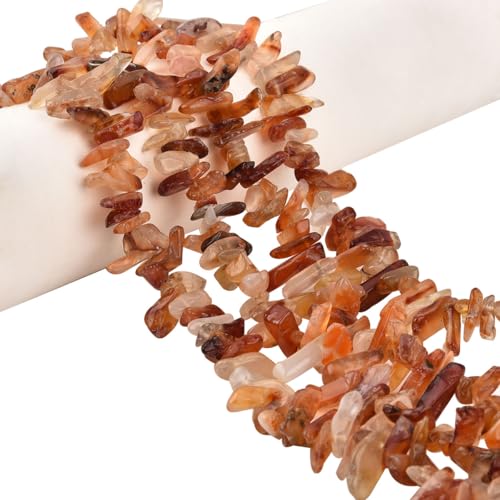 15.5 Inch 13-18mm Natural Red Carnelian Gemstone Free Form Semi Precious Irregular Strand Drilled Stone Spacer Beads for Jewelry Making - color: Carnelian 13-18mm