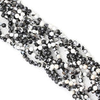 60PCS 6mm Natural Black White Zebra Jasper Gemstone Round Loose Beads Crystal Energy Stone for DIY Jewelry Making 1 Strand 15" - color: Black White Zebra Jasper, size: 6mm