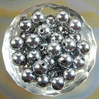 AD Beads Natural Gemstone Round Spacer Loose Beads (6mm 100pcs, Hematite Silver) - color: Hematite Silver, size: 6mm 100pcs