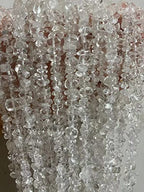 3-5mm Natural Clear Quartz Crystal Gemstone Chips Loose Beads Semi Precious for Jewelry Making DIY Handmade Craft Supplies 1 Strand per Bag Approxi 32" - color: Clear Quartz Crysta