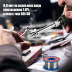 Soldering Iron Kit, 60W Soldering Iron with 5pc Interchangeable Tips, 10-in-1 Adjustable Temperature Solder Welding Tools, Fast Heating, Electronic Repair, 110V, Green - color: 10-in--1