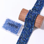 Natural Faceted Lapis Lazuli Cube Stone Beads 5-5.5mm 60pcs/str Loose Square Semi Gemstone Stone Beads for Making Bracelets Necklace Earrings - color: Lapis Lazuli