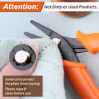 5.5 Inch Thin Flat Nose Pliers With Smooth Jaw - Precision Jewelry and Craft Making Tool for Wire Straightening - Duck Billed, Chain Nose, Micro Pliers - style: Pliers with Smooth Jaw