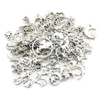 100g(80pcs) Craft Supplies Antique Silver Animals Cat Dog Pet Charms Pendants for Crafting, Jewelry Findings Making Accessory for DIY Necklace Bracelet (M293) - color: M293