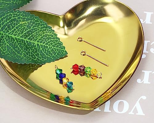 Shapenty 200PCS Mini Metal Wire Eyepins Beading Small Open Eye Head Pins Needles Bulk for DIY Craft Bead Earring Pendant Necklace Bracelet Jewelry Charm Finding Making (20mm/0.79Inch, Gold) - color: Gold, size: 20 mm