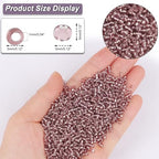 5100 Pcs Size 8/0 Glass Seed Beads, 3 mm Burgundy Small Mini Spacer Loose Pony Beads for Jewelry Making and DIY Crafts - color: Burgundy, size: Medium