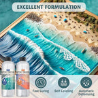 IGaiety Epoxy Resin 32 OZ, Epoxy Resin Kit, Crystal Clear Resin Not Yellowing Epoxy Kit Self-Leveling & Bubble-Free for Beginner Coating Casting DIY Jewelry Making Art Crafts (16 OZ+16 OZ) - size: 32 OZ