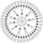 Keychain Tassels Bulk, Paxcoo Small Tassels for Jewelry Making, 50pcs Leather Tassel Keychain Charms with 50pcs Jump Rings for DIY Key Chain Craft - color: White
