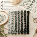 Natural 100% Silk Thread, Handmade Embroidery Thread Silk Floss 7 Colors 110m Each (66) - color: 66