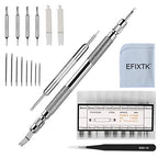 EFIXTK Spring Bar Tool Set with Extra 6 Tips Pins for Watch Wrist Bands Strap Removal Repair Fix Kit,72PCS Extra Watch Pins