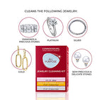 CONNOISSEURS All-Purpose Jewelry Cleaning Kit - Includes Delicate Jewelry Cleaner Solution and 2 Polishing Cloths