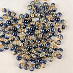 100 Pack 8mm Glass Beads for Jewelry Making, Graduated Color Mix, Bulk DIY Craft Supplies - color: Color6