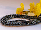 Stone Beads 6mm 140pcs Black Hematite Beads Round Loose Gemstones Beads for Bracelet Necklace Jewelry Making (6mm, 60619 Black Hematite) - color: Black Hematite Beads, size: 6mm