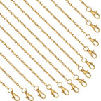 Lemonkey 24 Pack Necklace Chains Bulk,Gold Plated DIY Cable Link Chains for Jewelry Making 20 Inches - color: Gold, size: 20inch