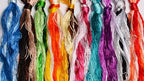 China Natural 100% Mulberry Silk Floss Handmade Embroidery Jewelry Making Threads DIY Kits 100 Colors 22m Each（100pcs） - color: 100 COLOR
