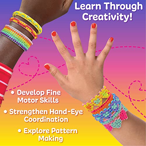 Just My Style Fashion Punch Style & Stitch Loom, Friendship Bracelet Kit, Jewelry Making Activity, Great for Birthday Parties, Sleepovers & Travel, Arts & Crafts for Kids Ages 6, 7, 8, 9 - style: Punch