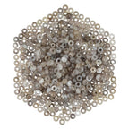 Nupuyai Pack of 30 14x8mm Large Hole Stone Loose Beads for Jewelry Making, Polished Rondelle European Beads fit Charms Bracelet, Grey Agate - color: Grey, size: 14x8mm