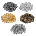 2500 Pcs 2x2mm Crimp Tube Bead Crimp Beads for Jewelry Making 5 Colors Plated Brass Column Stoppers Crimping Beads Tube for DIY Bracelet Earrings Necklace Accessories