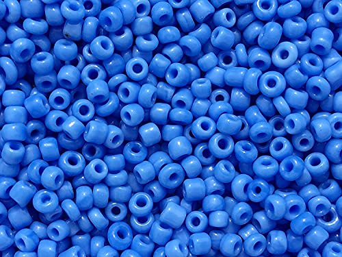 Seed Beads Size:11/0 50 gr / 1.76 oz (Blue Opaque) - color: Blue Opaque