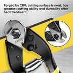 DISEN Wire Cutters Heavy Duty Cutting Up to 3/16", Metal Cable Cutters for Fence Thick Wire, Safety Lock, Spring Loaded, Non-slip Matte Handle, Chrome Vanadium Steel Jaw - style: 1 pc Black/Yellow