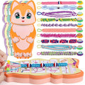 FUNiOi Bracelet Making Kit for Girls 8-10 12 Year Old - DIY Friendship Bracelets Crafts Toys for Kids Ages 6, 7+, Cool Birthday Gift Idea - Cute Squirrel Appearance Bracelet String Maker - size: Friendship Bracelet Kit